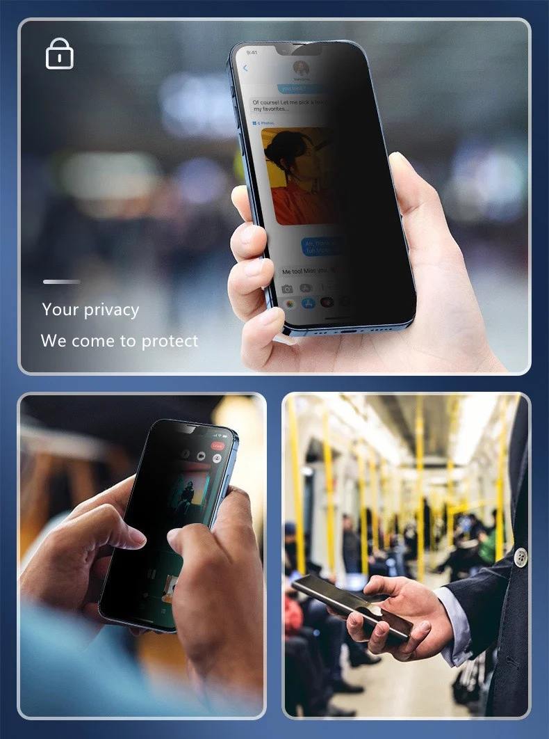 iPhone Privacy Double-sided Glass Phone Case