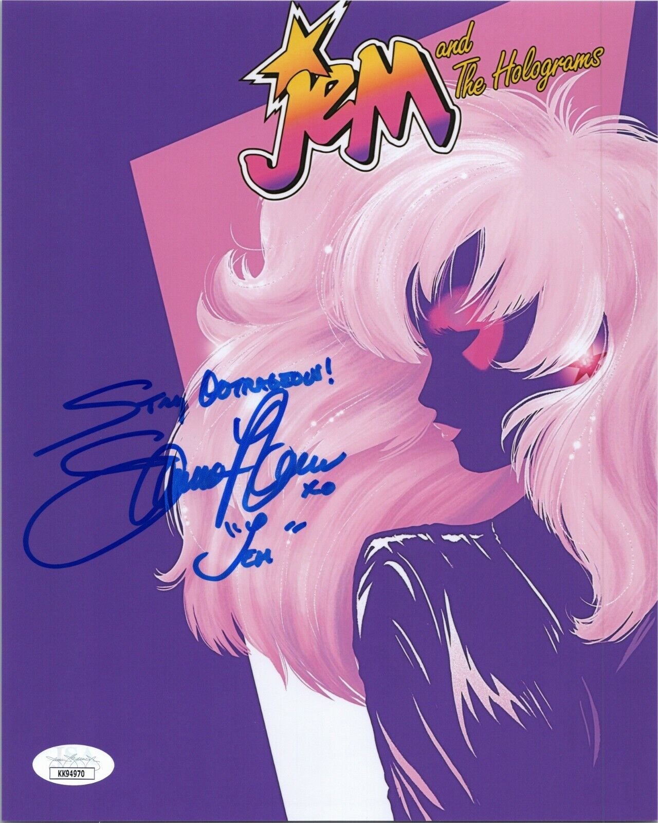 SAMANTHA NEWARK Authentic Hand-Signed JEM and the Holograms