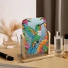 (US Local)DIY Hummingbird Diamond Painting Kit Rotatable Mirror w Diamond Art Jewelry Box