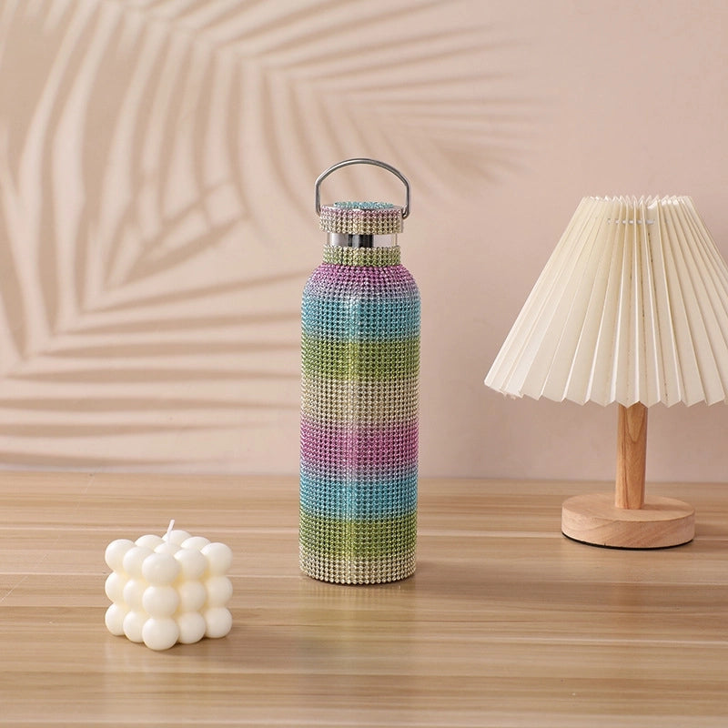 Casual Solid Color Stainless Steel Water Bottles 1 Piece