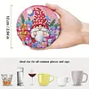8Pcs Goblin DIY Wood Diamond Painting Coasters Kit with Round Base