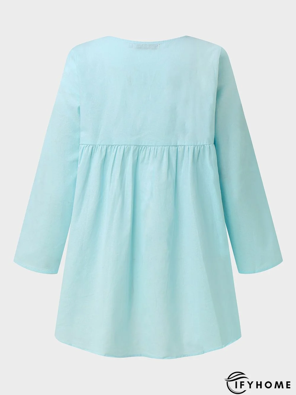 Women Casual 3/4 Sleeve Loose Top Blouse Shirt | IFYHOME