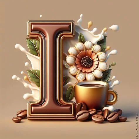 Diamond Painting - Full Round Drill - Coffee Alphabet(Canvas|40*40cm)