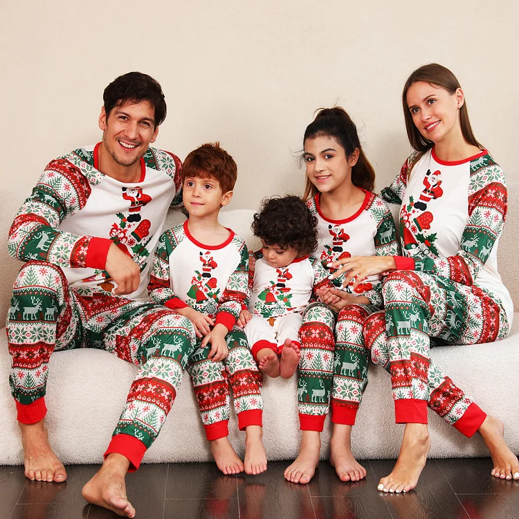 Christmas Elements Fmalily Matching Pajamas Sets