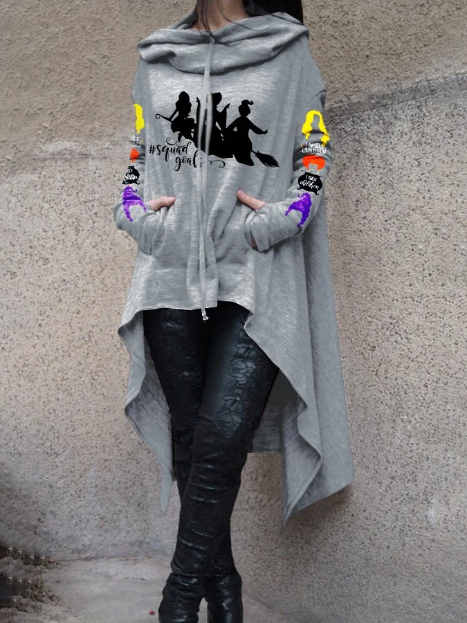 Printed Long Sleeve Casual Sweatshirt