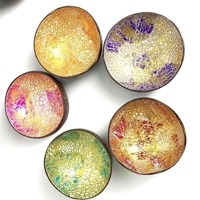 Pastoral Solid Color Coconut Shell Charcoal Shell Tableware 1 Piece