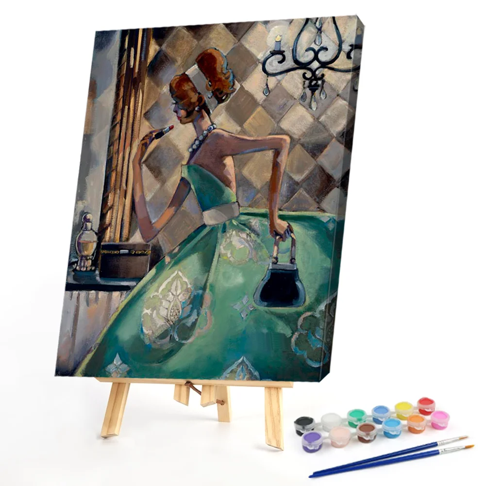 Big Dress Girl - Paint By Numbers(50*40CM)