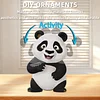Panda DIY Acrylic Shaking Head 5D DIY Diamond Art Tabletop Ornament Home Decor