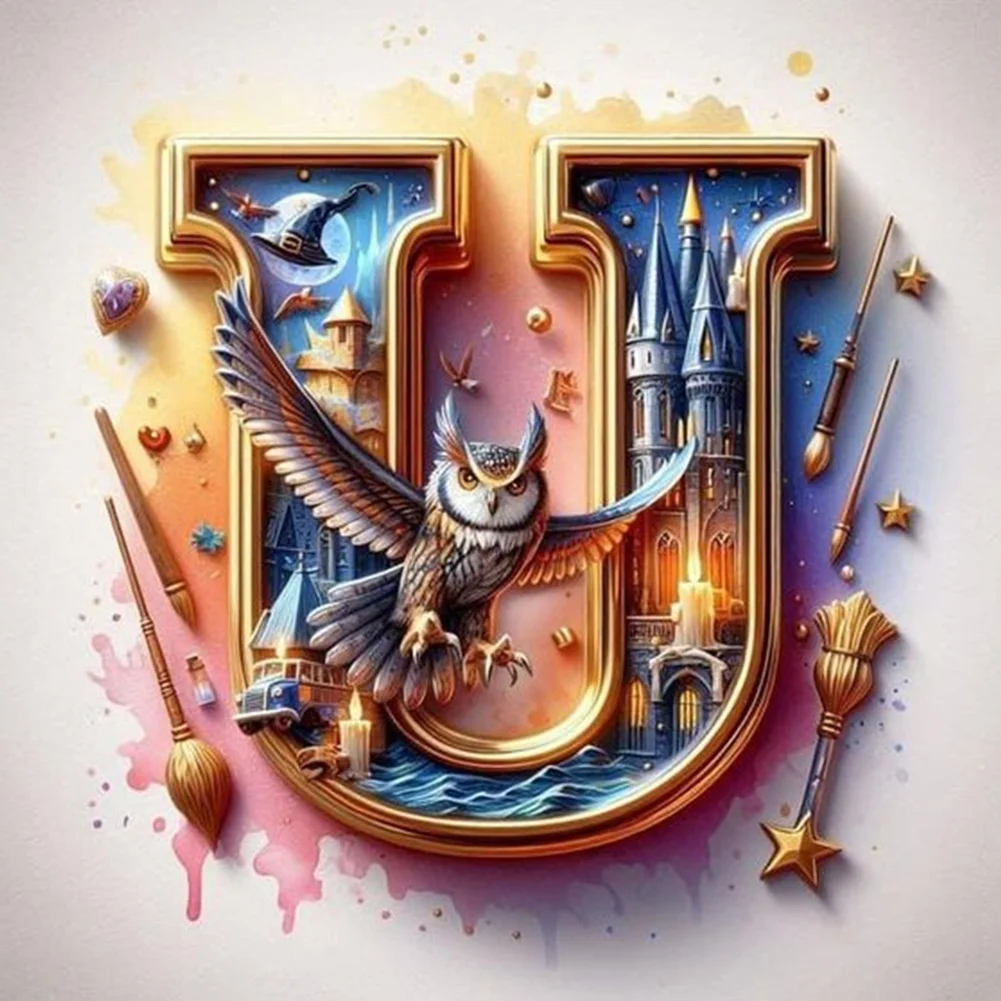 Diamond Painting - Full Square Drill - Harry Potter Letters(Canvas|35*35cm)