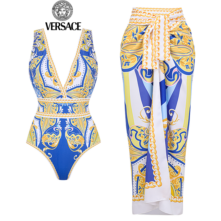 【Versace】Τυπωμένα ολόσωμα μαγιό και φούστες