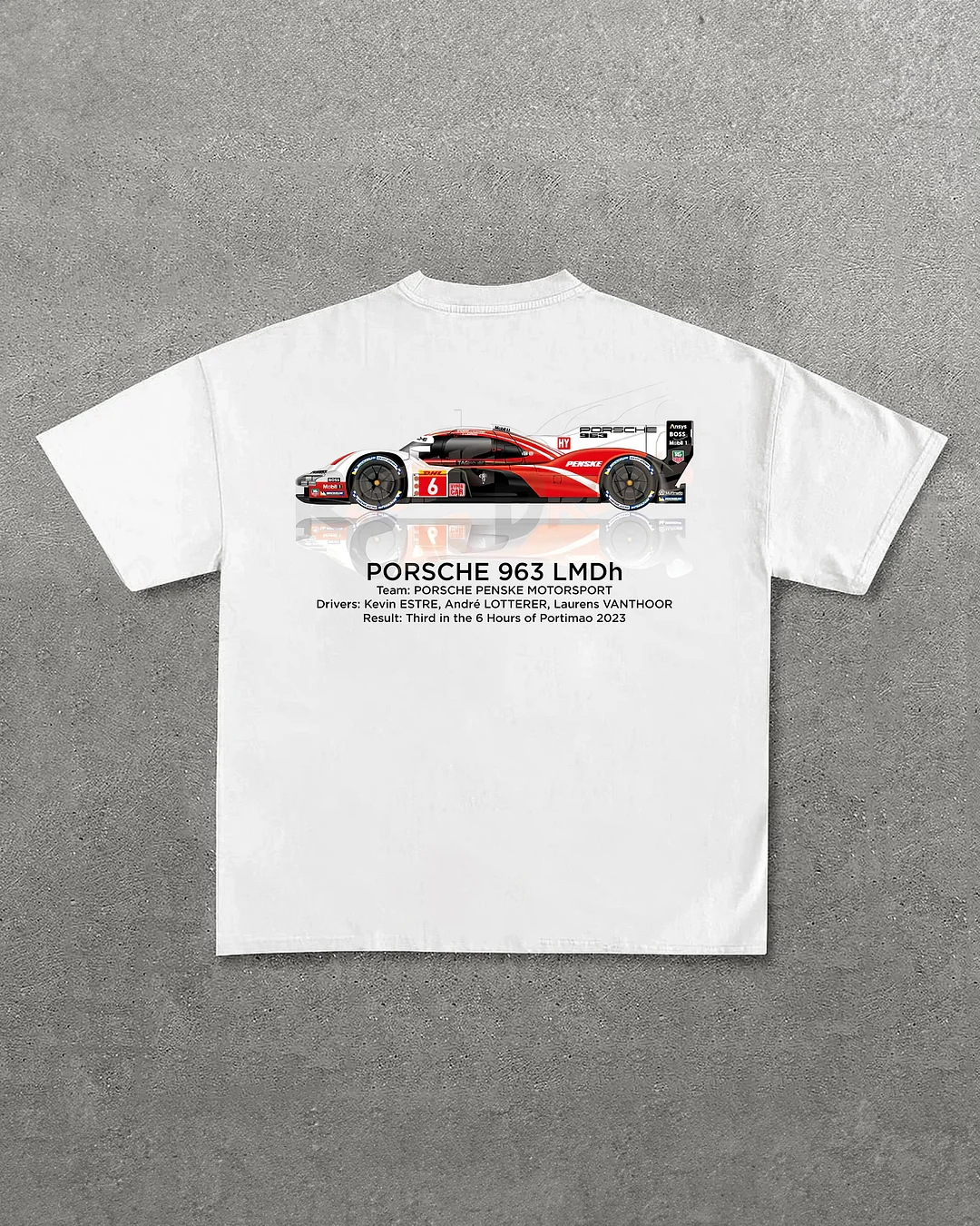 Porsche 963 LMDh Printed Oversized Unisex T-shirts
