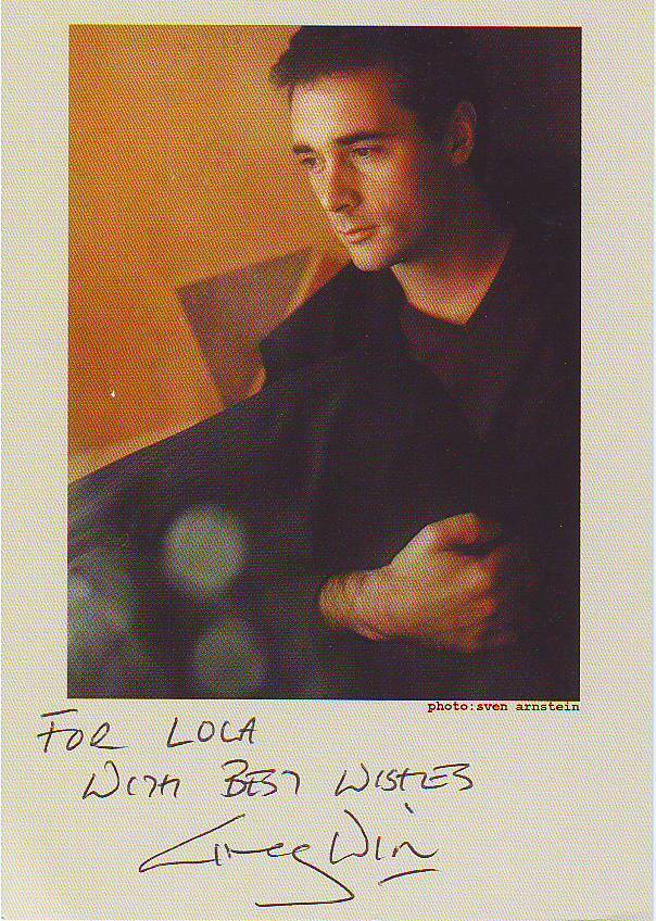 Greg Wise (10x15 cm) Original Autographed Photo Poster painting