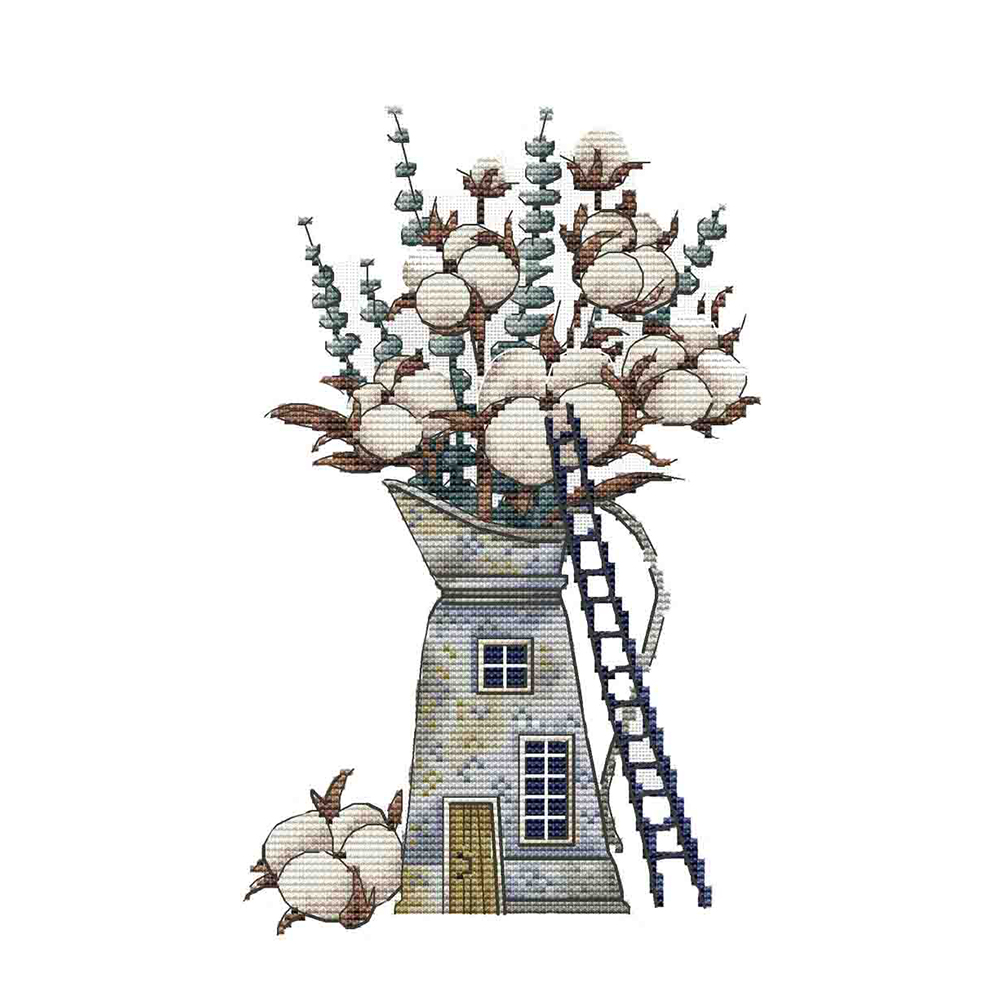

Greenhouse - 14CT Counted Cross Stitch - 30*46CM, 501 Original