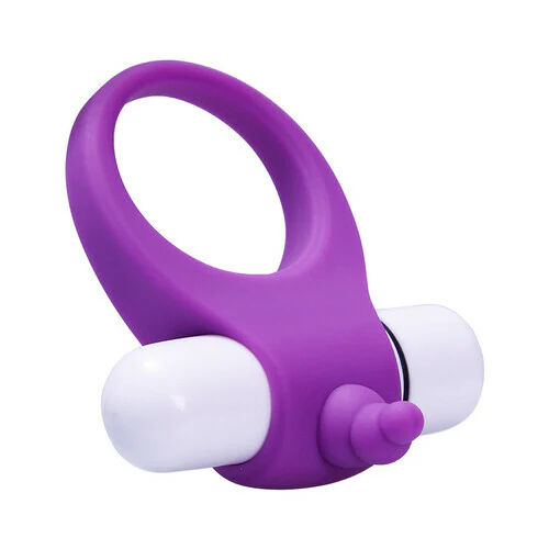 XPORNTOY-Ron Portable Power Vibrating Elastic Cock Ring for Couple Play 