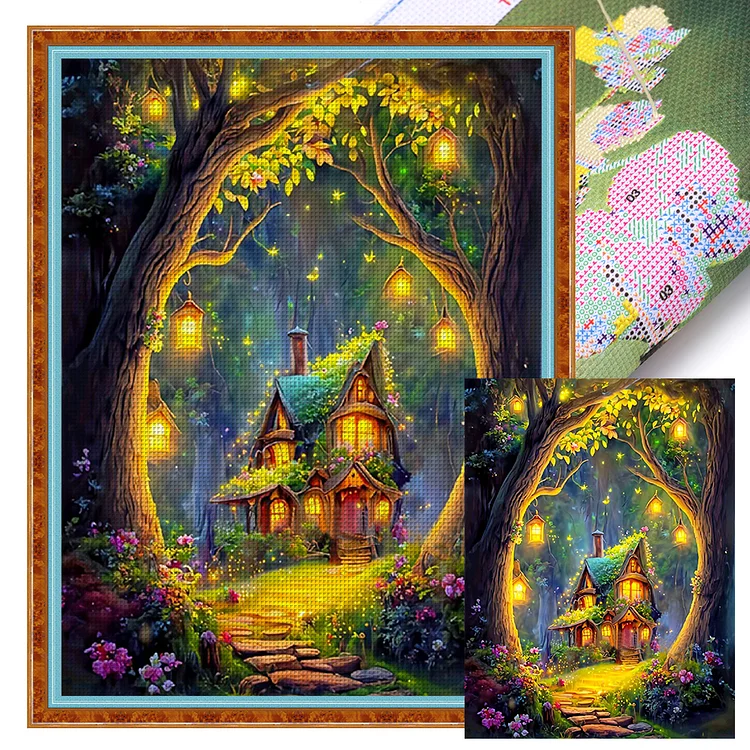 Dream Tree House - Printed Cross Stitch 11CT 50*65CM