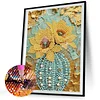 Diamond Painting-DIY Sparkling Special Shaped Pearl Drill Sunflowers(30x40cm)