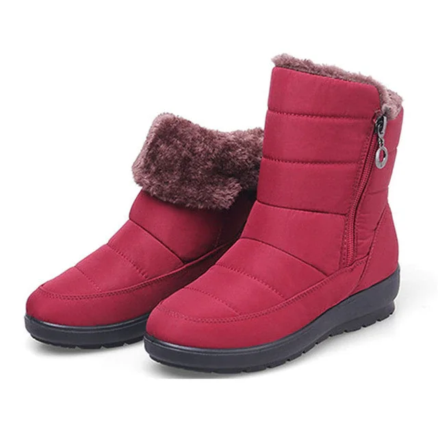 Breakj 2019 the new waterproof non-slip winter boots plus cotton velvet shoes for women warm large size 41 42 snow bootsE1068