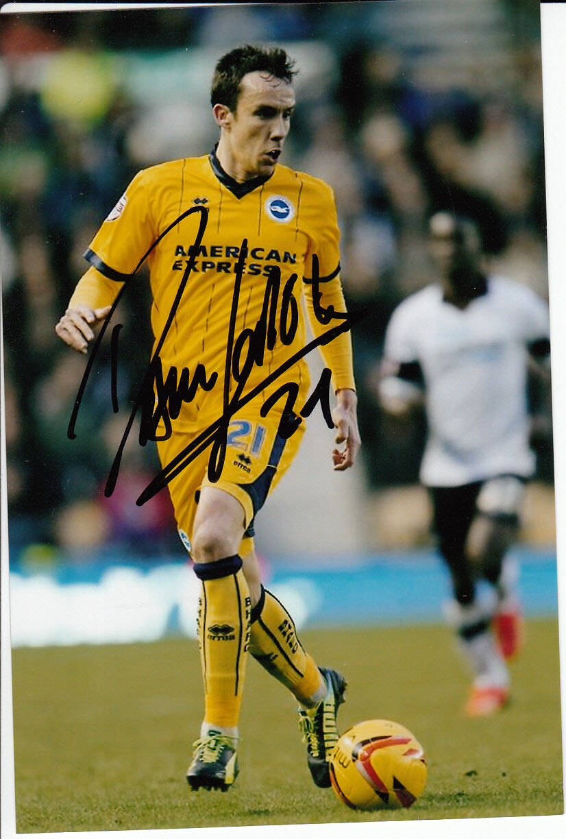 BRIGHTON & HOVE ALBION HAND SIGNED DAVID LOPEZ 6X4 Photo Poster painting 1.