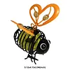 In-Sect Simulation Light with Elastic Spring Lights Decorations Figurine Solar Hanging Flying Insects Lamp for Outdoor