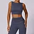 Xinyulin Sports Underwear Women Sexy Workout Sports Bras Tights Crop Top Yoga Vest Shockproof Gym Push Up Fitness Athletic Brassiere