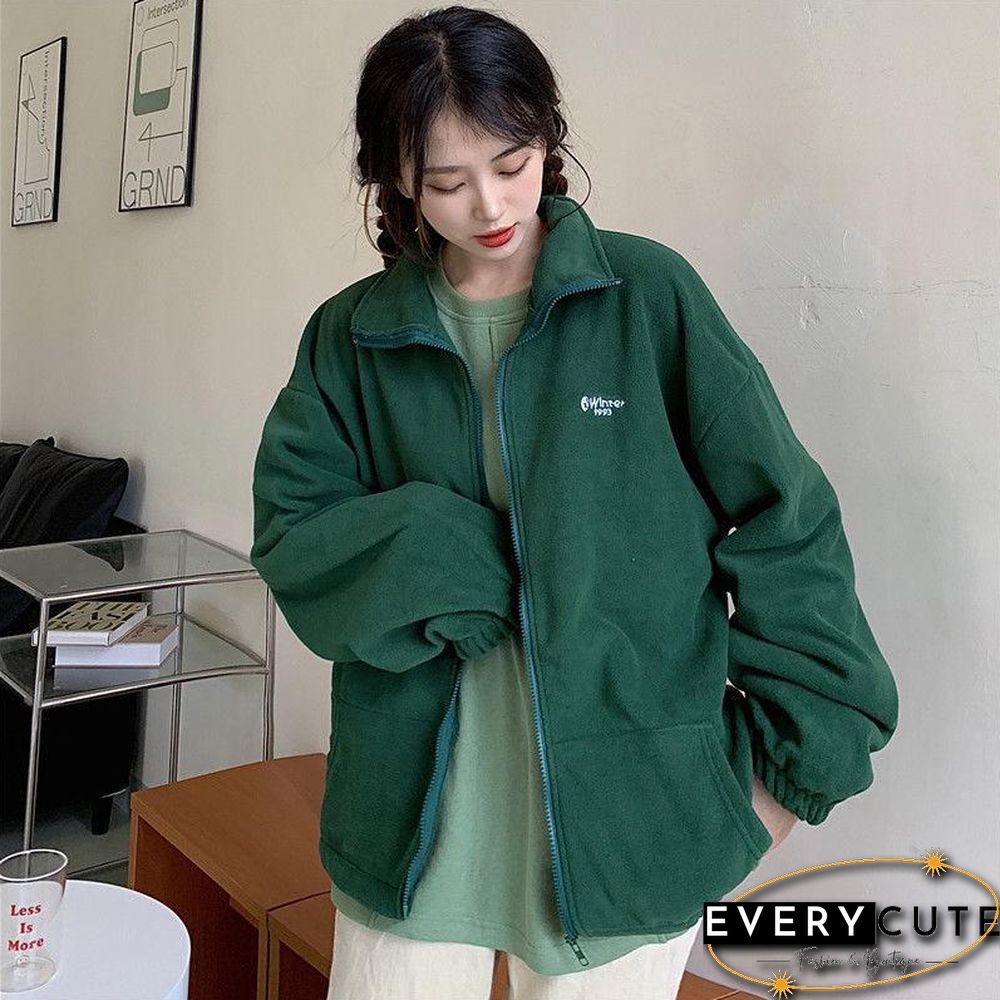 Harajuku Long Sleeve Oversized Hooded Sweatshirts Women Winter Vintage Clothes Woman Warm Thick Jacket Sweetshirt Zip Up Hoodies
