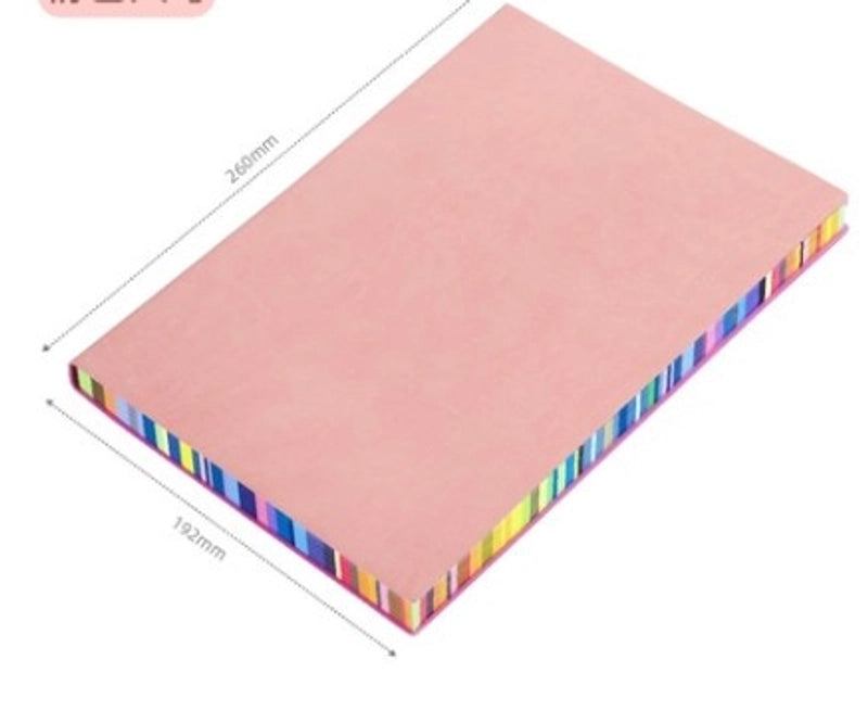 1 Piece Multicolor Learning School Pu Leather Paper Casual Vacation Notebook