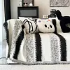 🛋️ COUVERTURE DE CANAP&Eacute; EN CHENILLE &Agrave; RAYURES &ndash; PROTECTION & &Eacute;L&Eacute;GANCE!