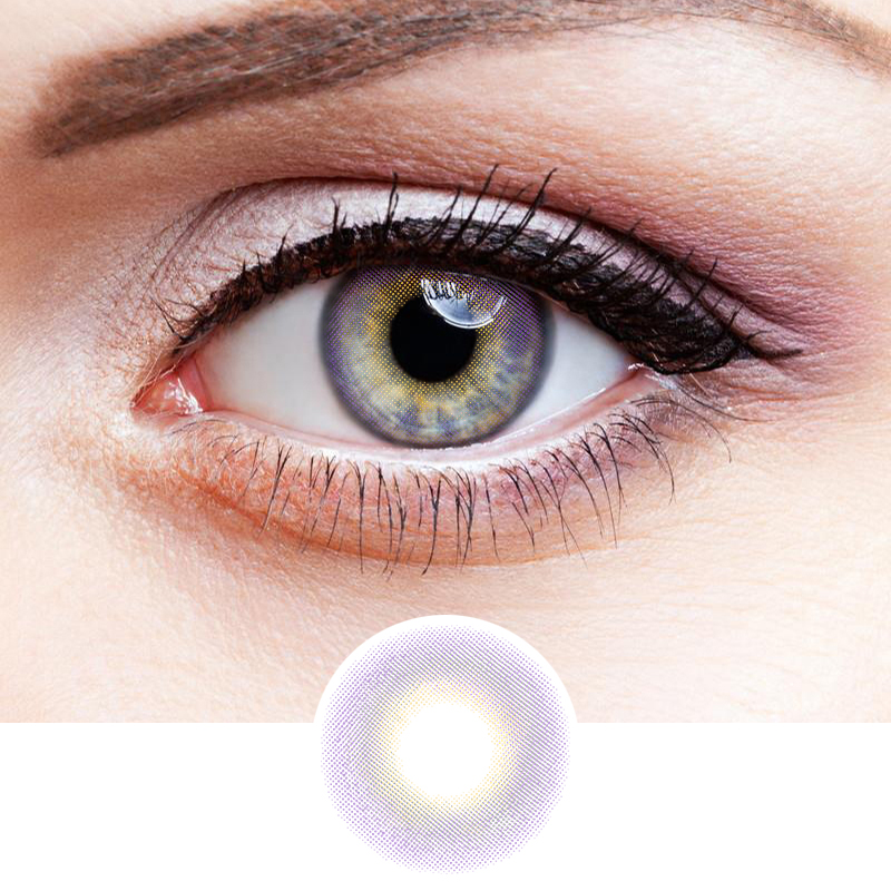 4D Highlight Purple Colored Contact Lenses