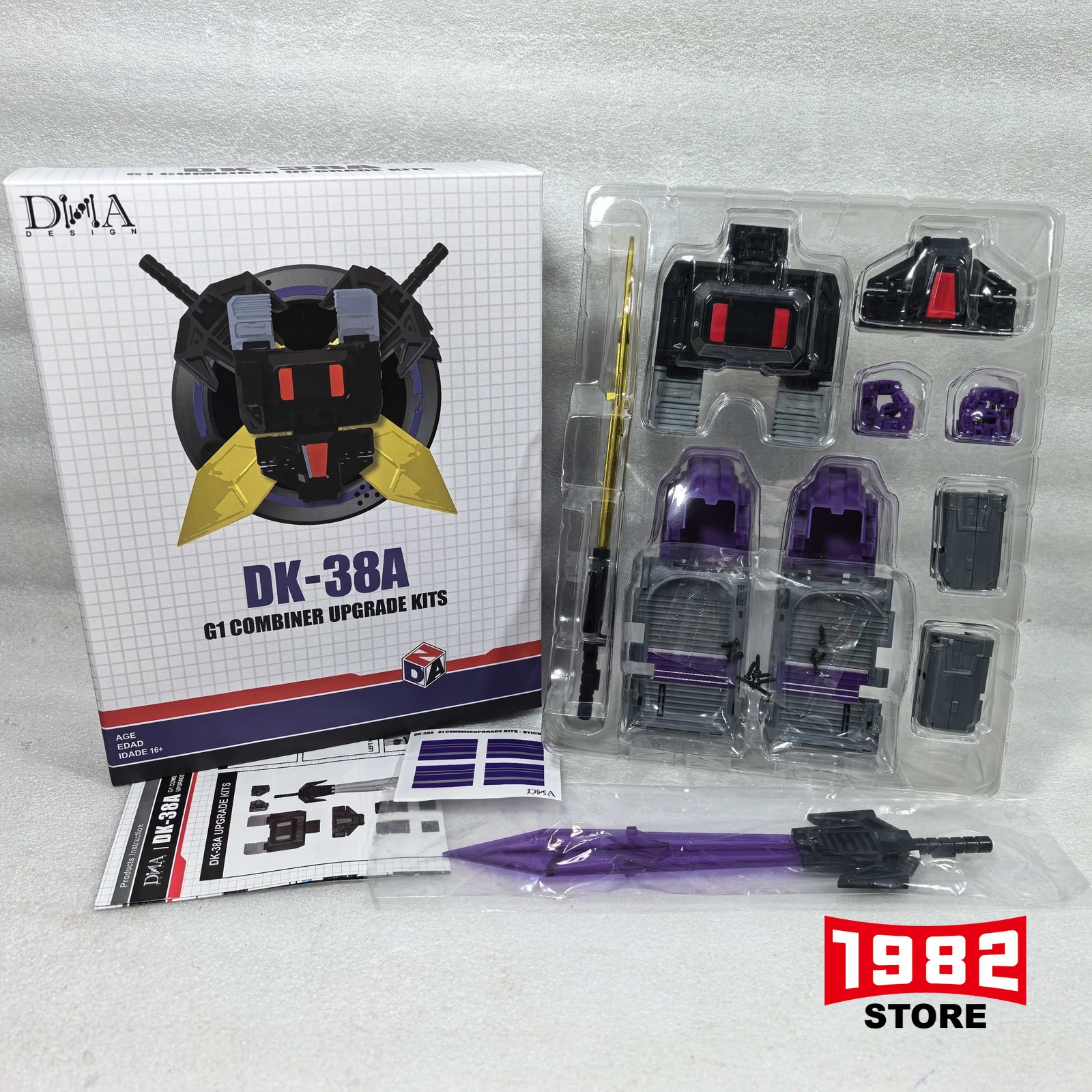 DNA DK-38A Upgrade Kit for Menasor JP Ver. G1 Combiner - Premium Mech Enhancement Parts, Collectible Model Accessories, Compatible with G1 Menasor JP Version, Ideal for Adult Collectors & Mech Fans