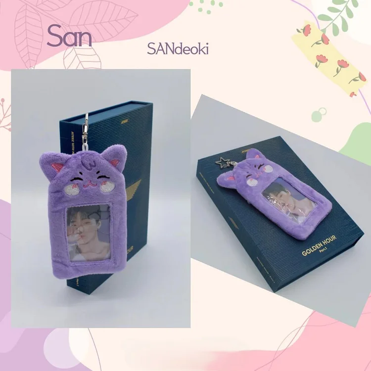 ATEEZ Golden Hour Part 2 Aniteez Plush Photocard Holder