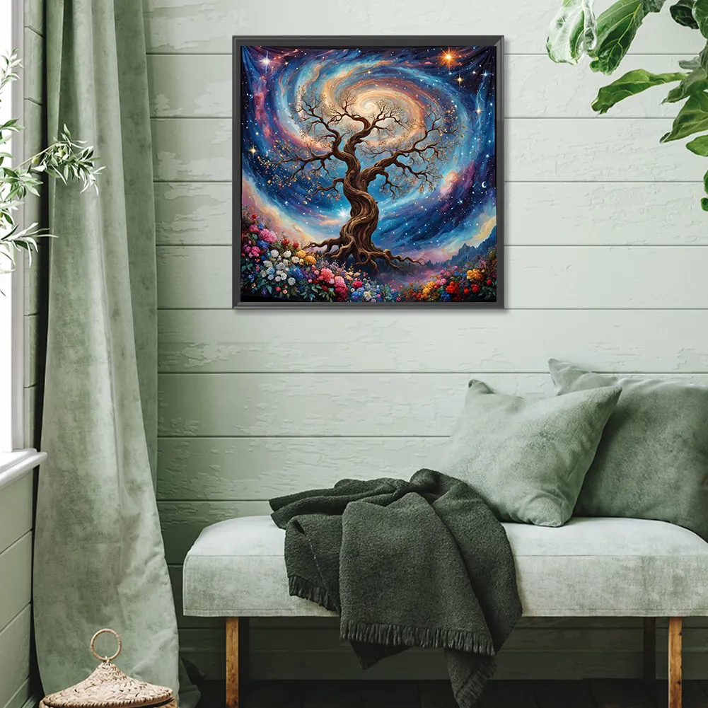Diamond Painting - Full Square Drill - Tree(Canvas|45*45cm)