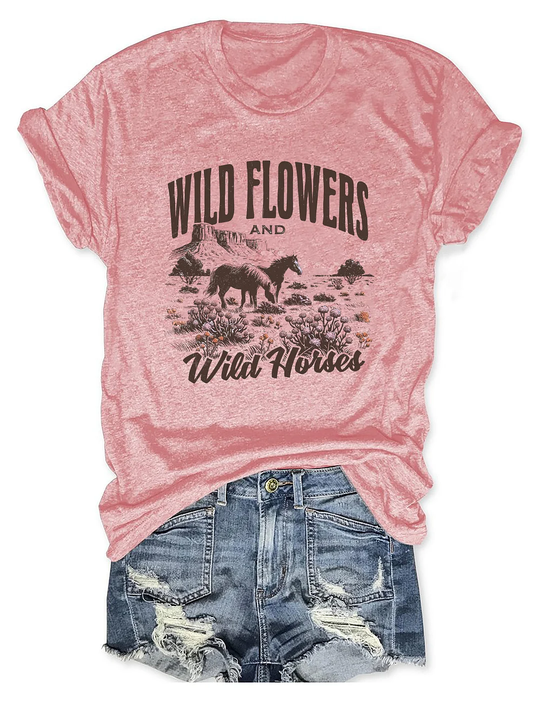 Wild Horses Wildflowers T-shirt