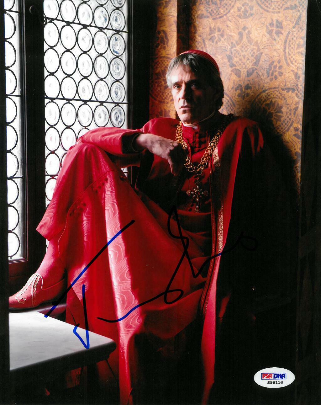 Jeremy Irons Signed The Borgias Authentic Autographed 8x10 Photo Poster painting PSA/DNA #S98138