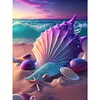 Diamond Painting-DIY Full Round Drill Beach Scenery