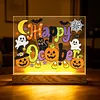 Veilleuse en acrylique en acrylique en diamant pour adultes pour d&eacute;butants en octobre, lampe de table en diamant avec base en bois pour femme bureau homme : d&eacute;coration de table de chambre