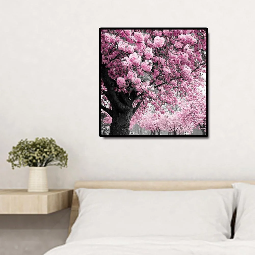 Diamond Painting - Full Round Drill - Cherry Tree(30*30cm)