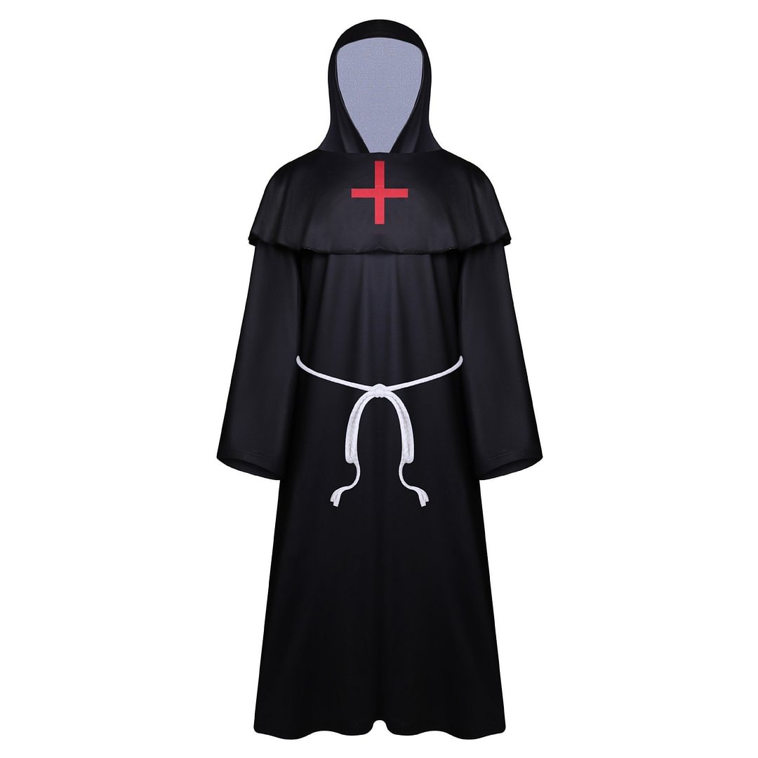Reaper Medieval Monk Robe Priest Robe Halloween Cosplay Costume Cloak