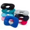 U-shaped neck pillow, automatic inflatable camping/travel pillow, travel pillow, soft velvet inflatable pillow, suitable for offices, airplanes, homes, portable, comfortable and convenient