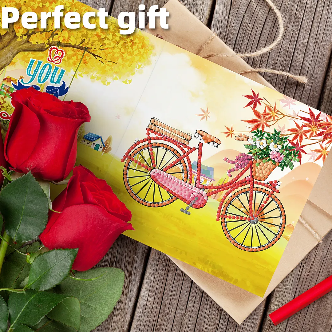 8PCS Flowers DIY Diamond Painting Greeting Card Kits with Envelopes Diamond Art Greeting Cards Diamond Art Cards Kits for Adults DIY Crafts Family Friend Gifts