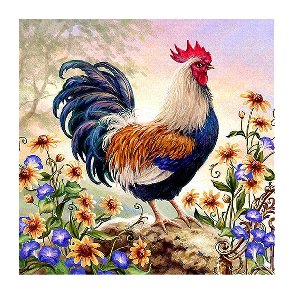 

Standing Cock - Round/Square Drill Diamond Painting - 30*30CM, Round diamond 30*30cm, 501 Original