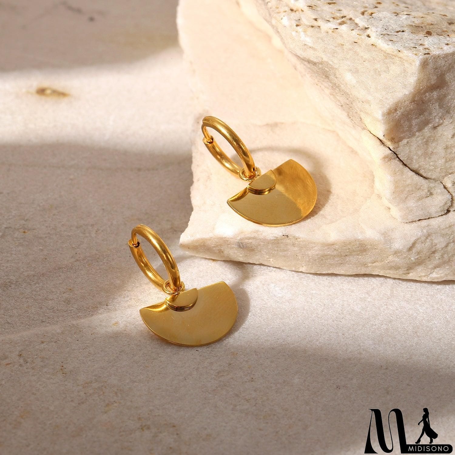 MidiSono - Half-Circle Huggie Hoops