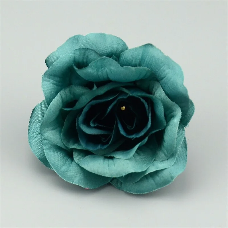 3/10pcs Large Artificial Silk Rose Flower Heads 9cm For Wedding Party Decoration DIY Scrapbook Flower Wall Craft Fake Flowers