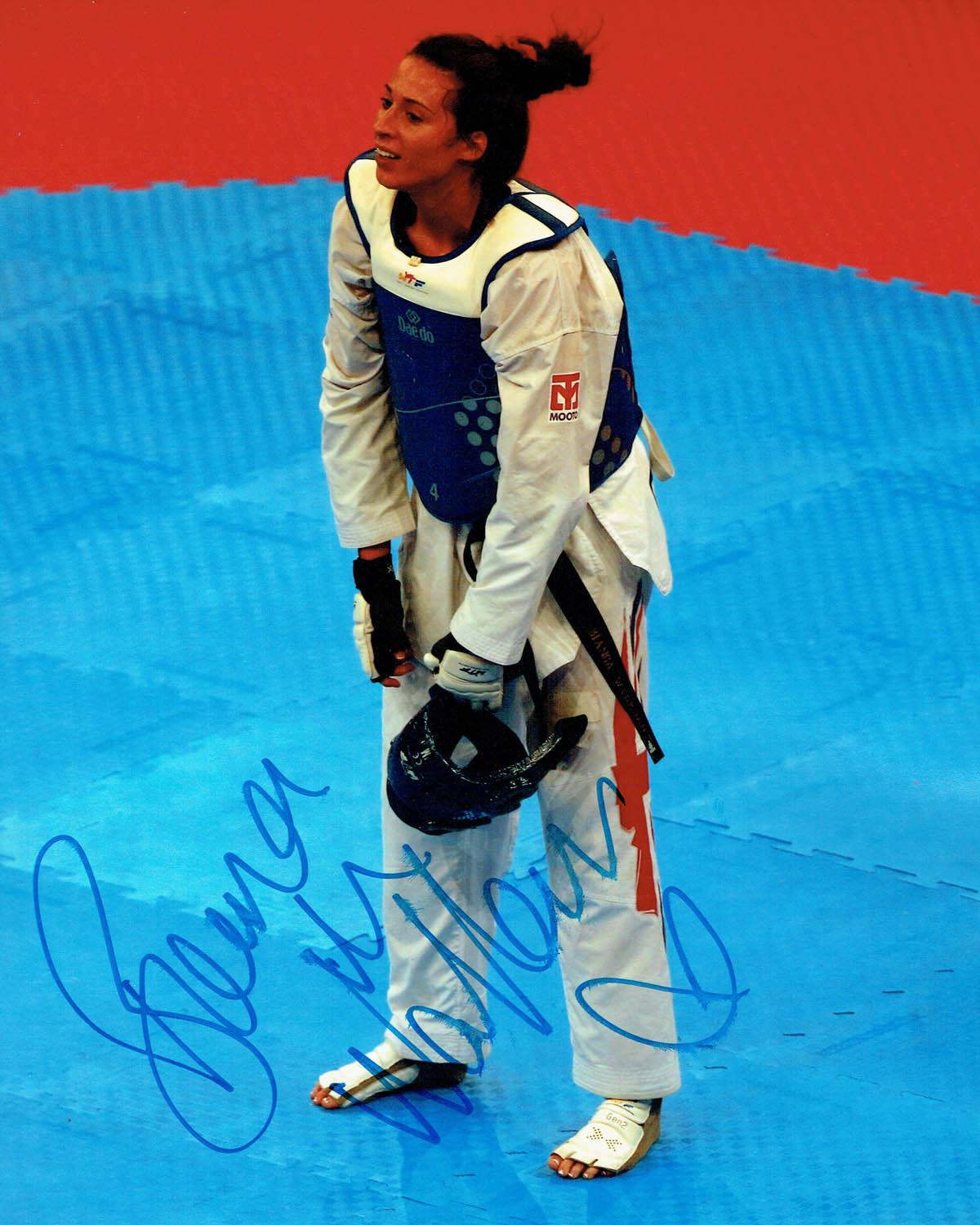 Bianca WALKDEN Taekwondo Olympics Autograph Signed 10x8 Photo Poster painting 2 AFTAL COA