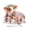 Diamond Painting Acrylic Cow Family Tabletop Ornaments Kit