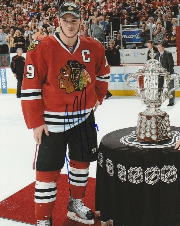 JONATHAN TOEWS SIGNED CHICAGO BLACKHAWKS CAMPBELL BOWL 8x10 Photo Poster painting! Autograph