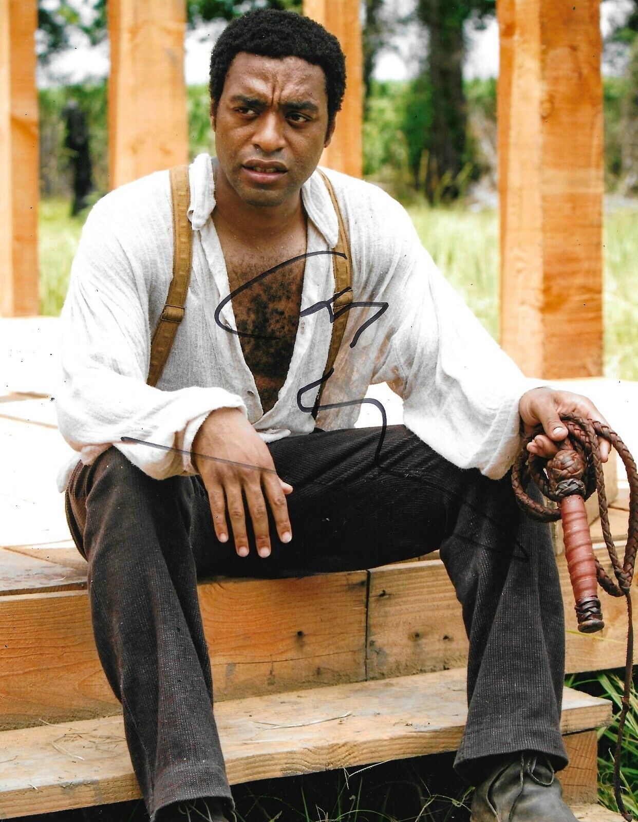 Chiwetel Ejiofor Signed 12 Years A Slave 10x8 Photo Poster painting AFTAL