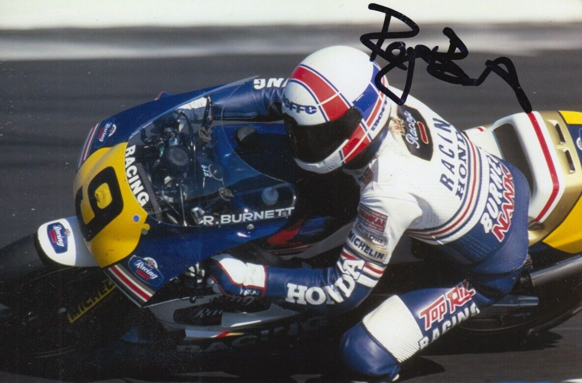 ROGER BURNETT HAND SIGNED 6X4 Photo Poster painting ISLE OF MANT TT AUTOGRAPH