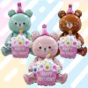 50PCS Cute Sitting Bear Birthday Cupcake Aluminum Film Balloons Party Decoration