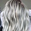 Gray Wavy Hair Wig Heat Resistant Long Wigs For Women Girls