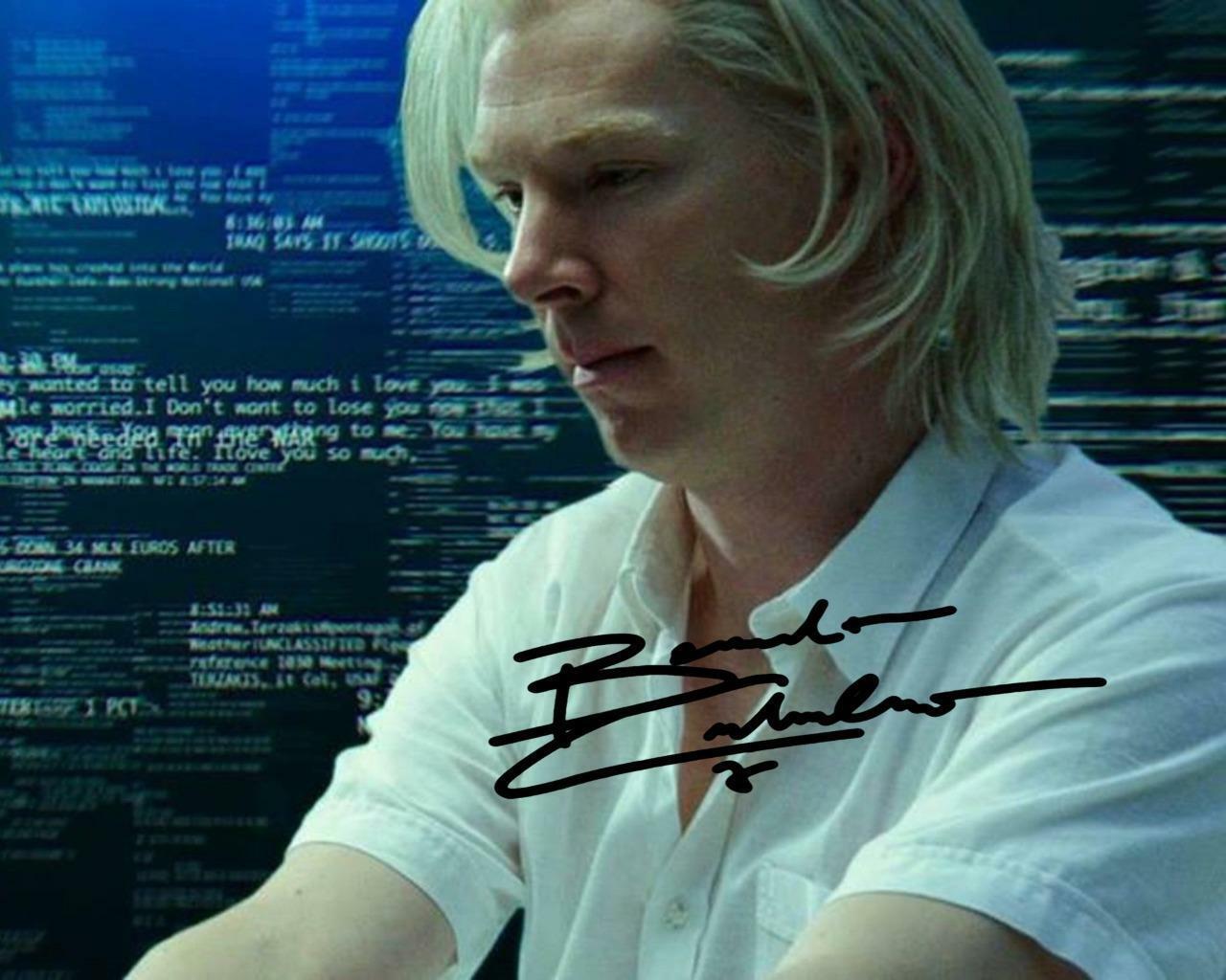 BENEDICT CUMBERBATCH The Fifth Estate SIGNED AUTOGRAPHED 10 X 8